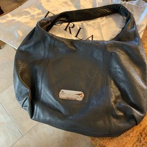Furla grey leather bag